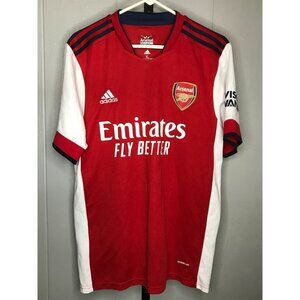 Adidas Arsenal FC Gunners 2021/2022 Red Home Soccer Jersey Mens XL